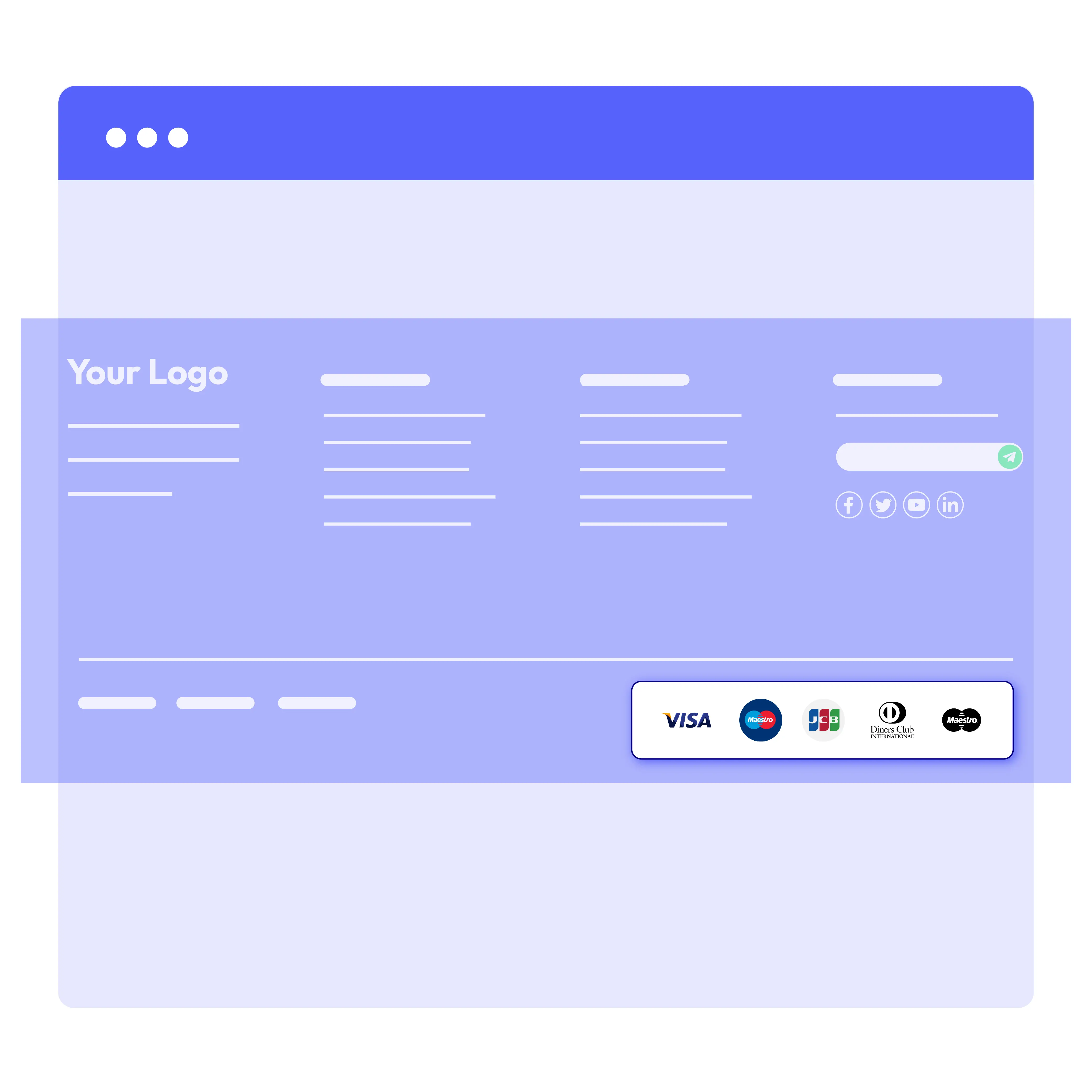 Add payment icons to footer